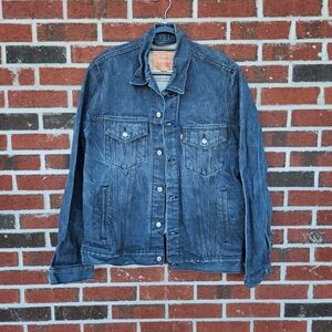 Levi's 70797 Dark Gray Denim Trucker Jacket Size XL